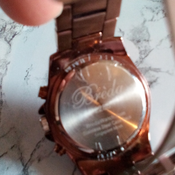 Breda Ladies Watch #2288 Bronze with Crystals - Picture 5 of 12